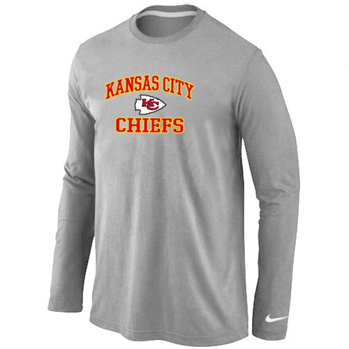 Nike Kansas City Chiefs Heart & Soul Long Sleeve NFL T-Shirt - Grey